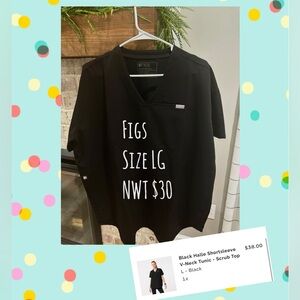 NWT Figs Halle scrub top Lg